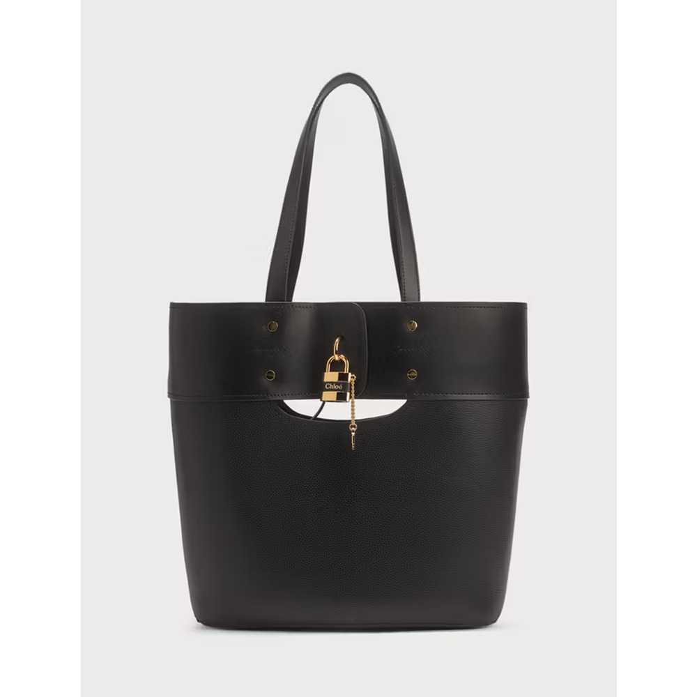 NWT Chloe Aby 100% Cow Leather Large Tote Handbag Black